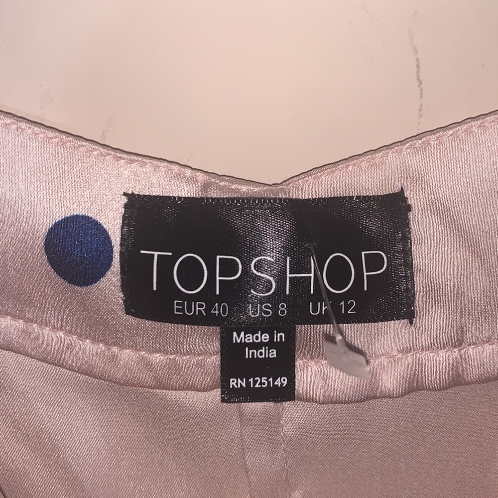 Topshop Pink Polka Dot Scalloped Cami - Picture 3 of 4